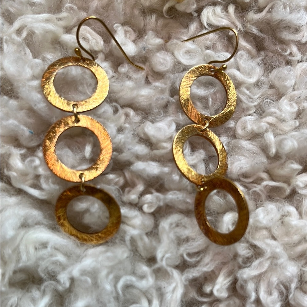 Elegant Gold Dangle Earrings